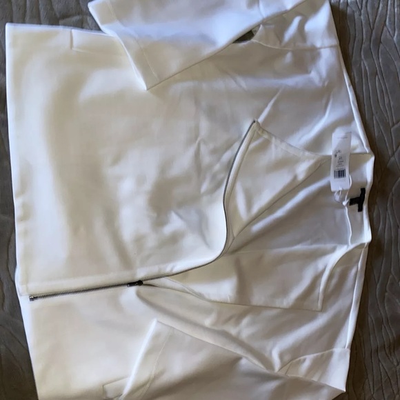 Eileen Fisher Womens Jacket White Ivory Size Small Roundneck Ponte Flex $298 - Picture 5 of 8